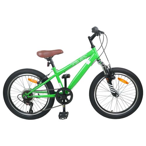 Kids Mountain Bike 20 инча 6-Speed за 5-8 години Зелен