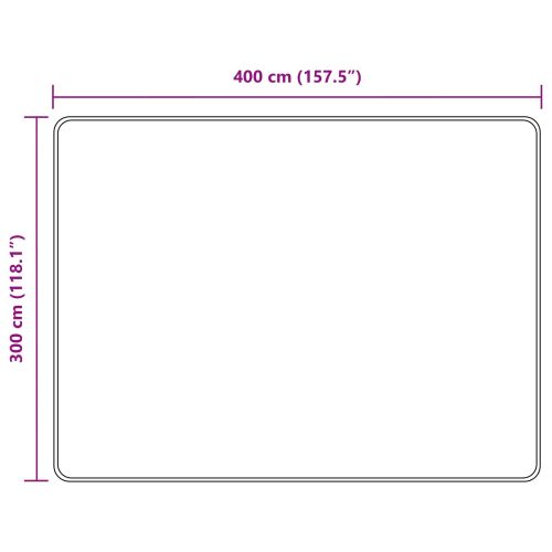 Каса за килим MARSA Крем 400 × 300 cm Полиестер и PVC