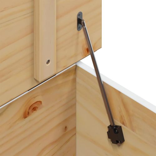 Масичка за кафе Бяло и медено кафяво 79.5 x 79.5 x 49 см