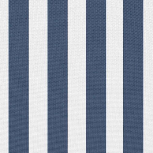 Градински възглавници, 2 бр, райета, 60x40 см, тъмносини