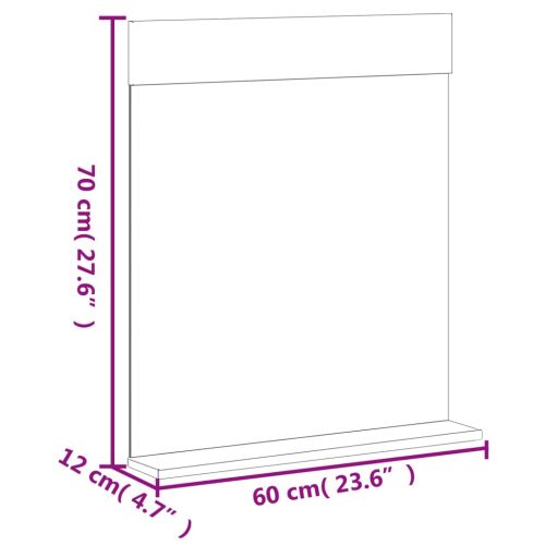 Комплект мебели за баня от 2 части "BERG" бял бор масив