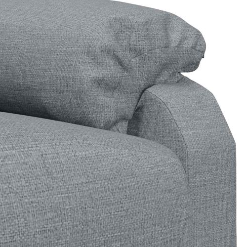 Масажен стол, светлосив, текстил