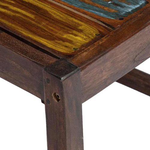 Трапезни столове, 2 бр, регенерирано дърво масив