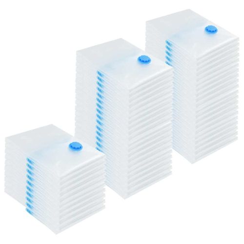 Чанти за съхранение 50 pcs Прозрачни и сини 70 x 50 cm