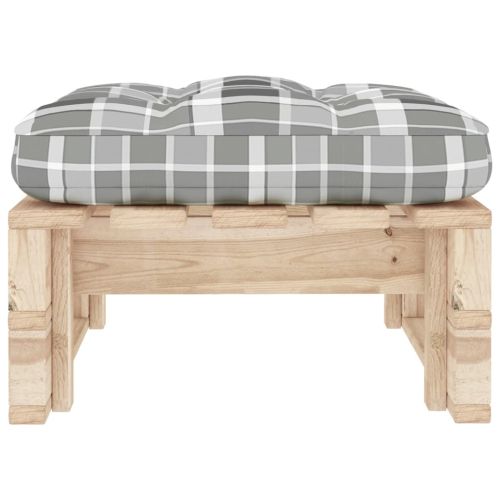 Градинска палетна табуретка импрегнирано борово дърво