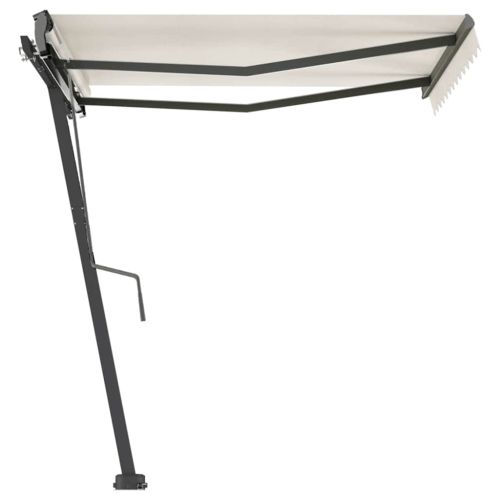 Свободностояща ръчно прибираща се тента, 300x250 см, кремава