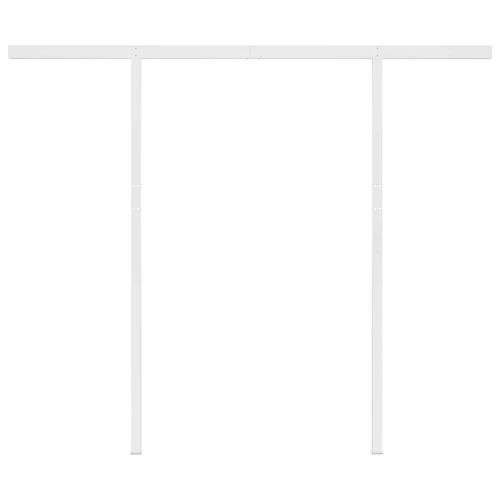 Ръчно прибиращ се сенник с прътове, 3,5x2,5 м, антрацит