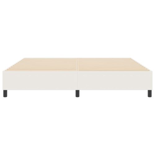 Платформено легло Крем 200 x 200 cm текстил