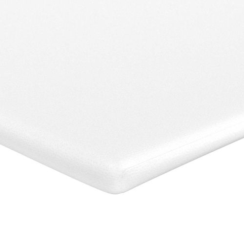 Легло с пружинирана основа Слонова кост и бяло 120 x 200 cm