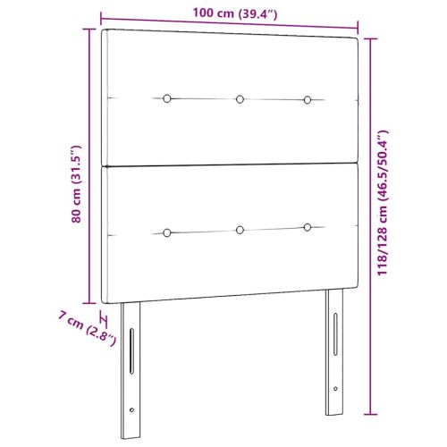 LED глава С LED лентисти светлини Черно 100 cm Полиестер
