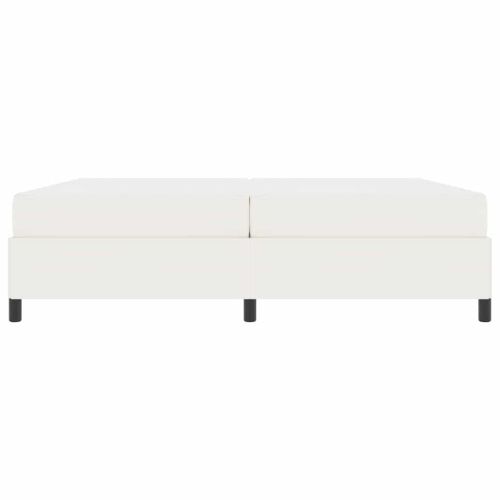 Рамка за легло с матрак Крем 200 x 200 cm текстил