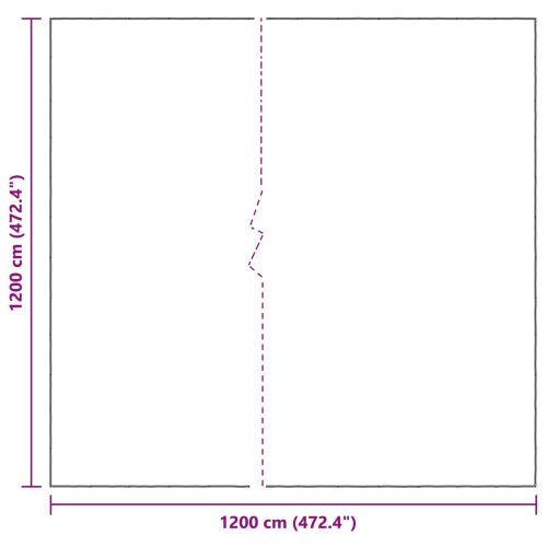 Платно с детайли Прозрачен 12 x 12 m Полиетилен