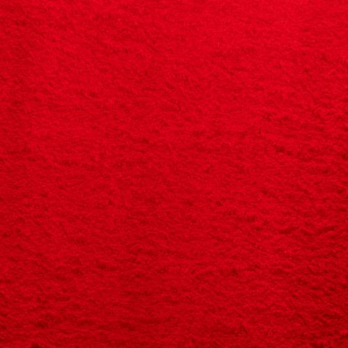 Килим HUARTE с къс косъм, мек и миещ се, червен, 80x250 см