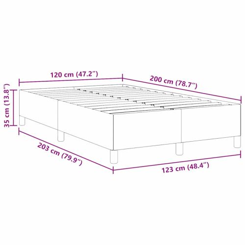 Легло с пружинирана основа Крем 120 x 200 cm Кордюрова тъкан