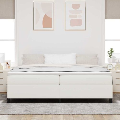 Легло с пружинирана основа Крем 200 x 200 cm Кордюрова тъкан