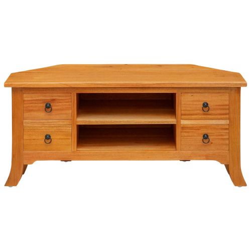 ТВ шкаф Естествен 100 x 40,5 x 46 см Масивно махагоново дърво