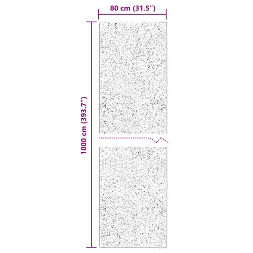 Килими за помещение HUARTE Антрацит 1000 x 80 см Полиестер