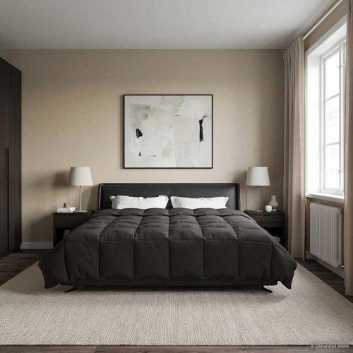 Пълно годишно юрганче Патичено Антрацит 220 x 260 cm Микрофибър