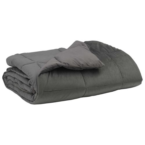 Пълно годишно юрганче Светлосиво 200 x 240 cm Микрофибър