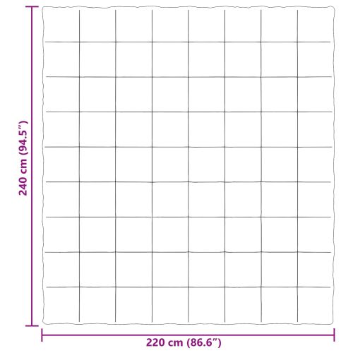 Пълно годишно юрганче Светлосиво 220 x 240 cm Микрофибър