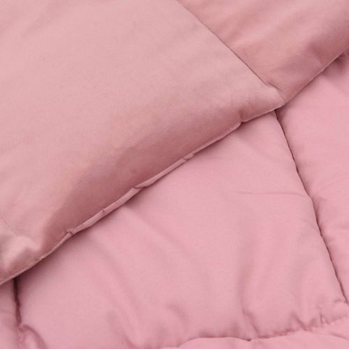 Зимен юрган Патичено Розово 200 x 200 cm Микрофибър