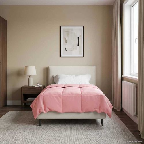 Зимен юрган Патичено Розово 135 x 220 см Микрофибър