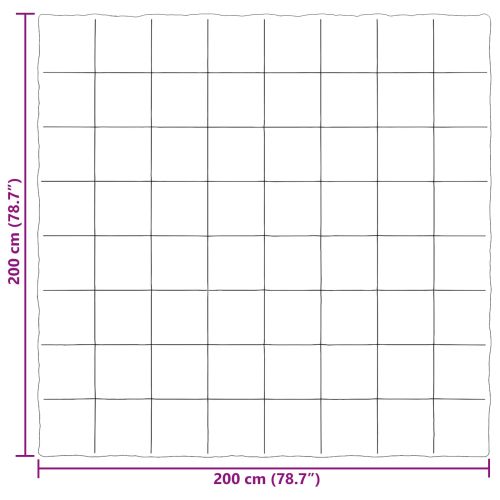 Зимен юрган Патичено Зелен 200 x 200 cm Микрофибър