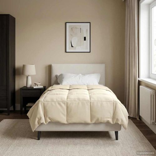 Зимен юрган Патичено Крем 140 x 220 cm Микрофибър