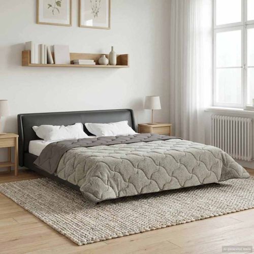 Пълно годишно юрганче Патичено Светлосиво 240 х 260 см