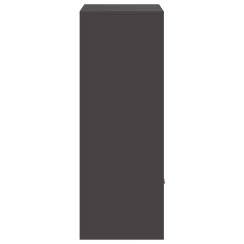 Пощенска кутия за пратки с врата Черно 41 x 38 x 103 см Стомана