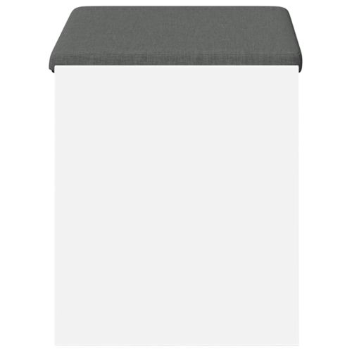 Пейка за коридор Бял 63 x 38 x 45 см Композитно дърво и текстил