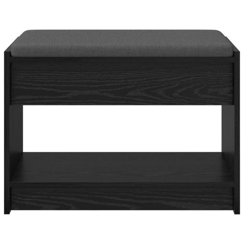 Пейка за коридор с възглавница с рафт Черен Дъб 63 x 38 x 45 см