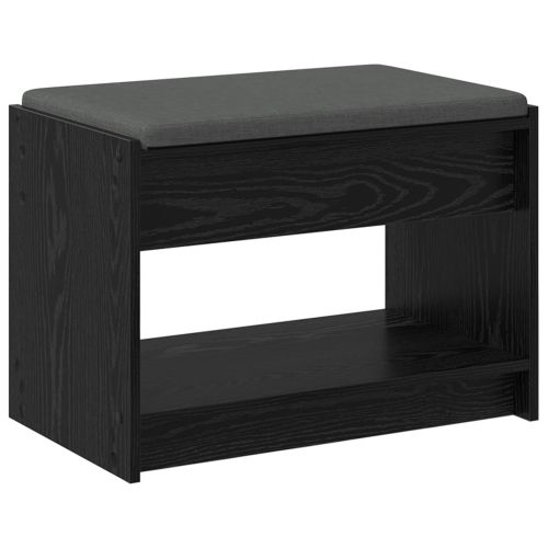 Пейка за коридор с възглавница с рафт Черен Дъб 63 x 38 x 45 см