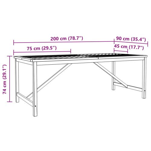 Комплект за хранене в градината 7 pcs Кафяво