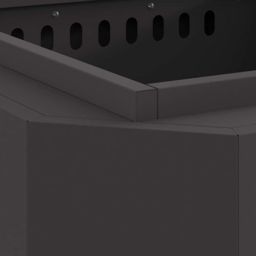 Бездимна камина Черно 58 x 58 x 51 см Студено валцована стомана