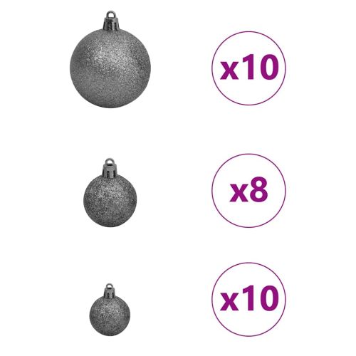 Изкуствено Тънко Коледно Дърво с поставка Зелен и бял 210 cm