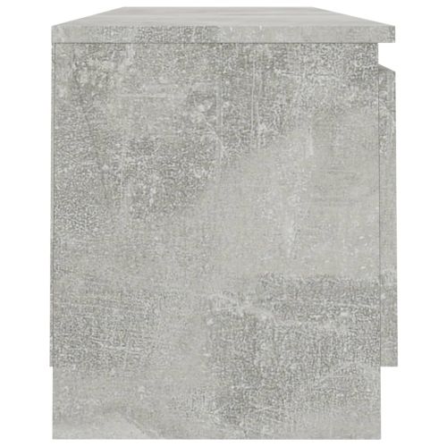 ТВ шкаф, бетонно сиво, 120x30x35,5 см, инженерно дърво