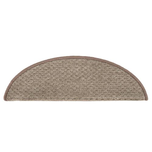 Постелки за стъпала, 15 бр, кафяви, 65x21x4 см