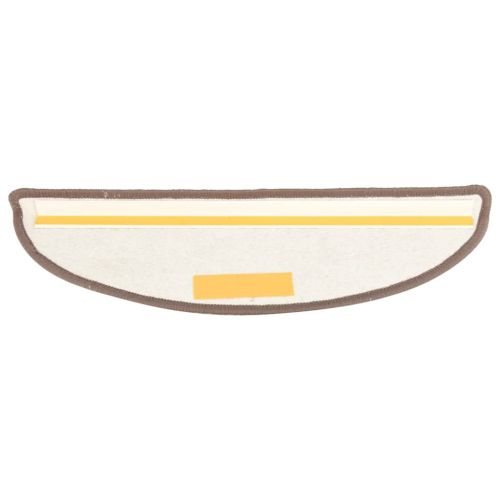 Постелки за стъпала, 15 бр, кафяви, 65x21x4 см