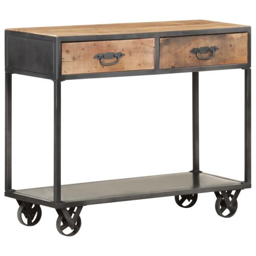 Конзолна маса, 90x35x74 см, регенерирано дърво масив