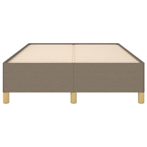 Рамка за легло без матрак, таупе, 120x190 см, плат