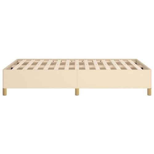 Рамка за легло без матрак, кремави, 120x190 см, плат