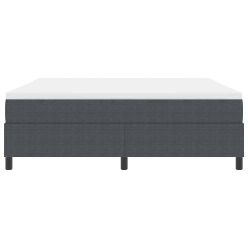Легло с пружинирана основа Тъмен сив и бял 180 x 200 cm