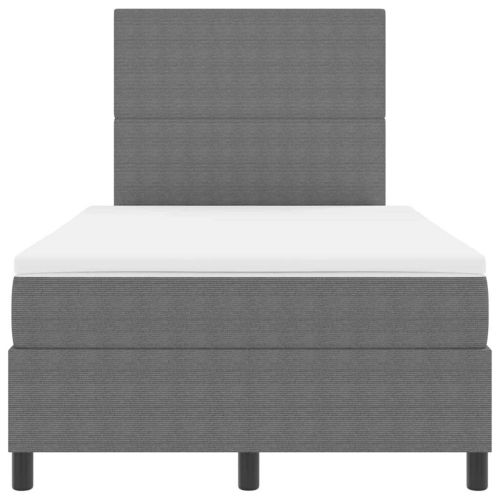 Легло с пружинирана основа Светлосив и бял 120 x 190 cm