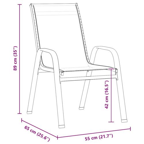 Комплект за хранене в градината 7 pcs Черно