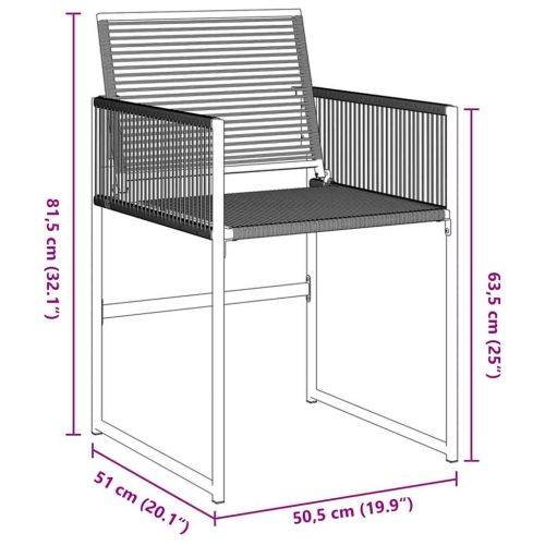 Комплект за хранене в градината 9 pcs Черно
