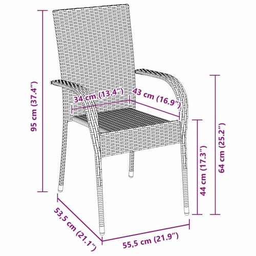 Комплект за хранене в градината 7 pcs Кафяво
