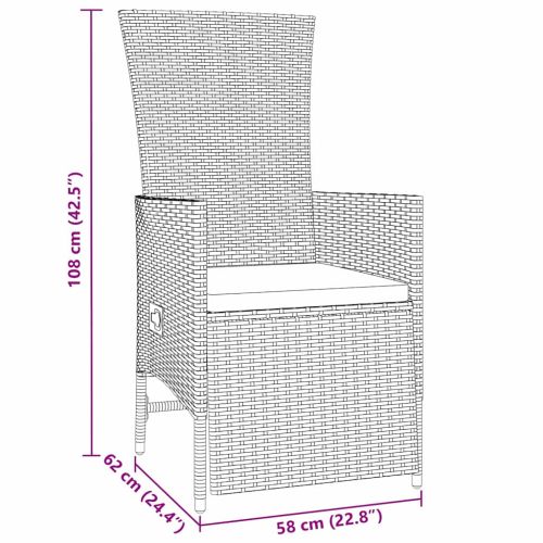 Комплект за хранене в градината 7 pcs Бежово полиратан