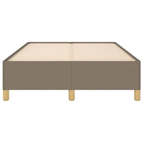 Рамка за легло без матрак, таупе, 120x190 см, плат