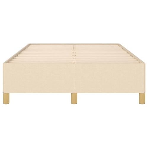 Рамка за легло без матрак, кремави, 120x190 см, плат